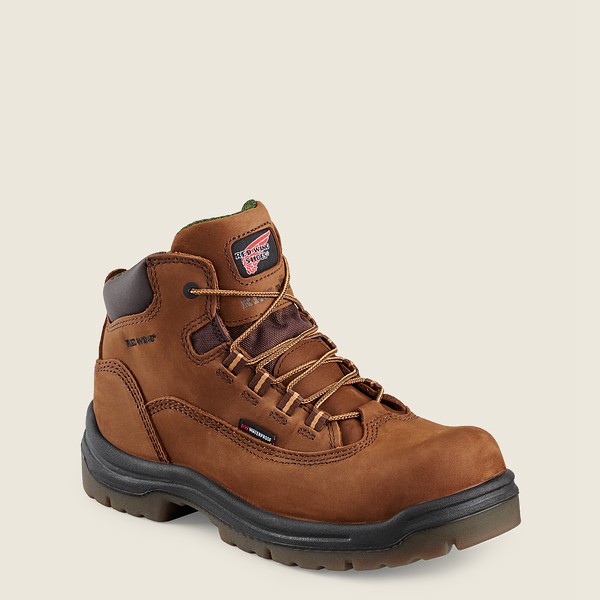 Red Wing Iş Botu Bayan - King Toe® - 5-Inch Waterproof Safety Toe - Kahverengi - 85QBTAUKL